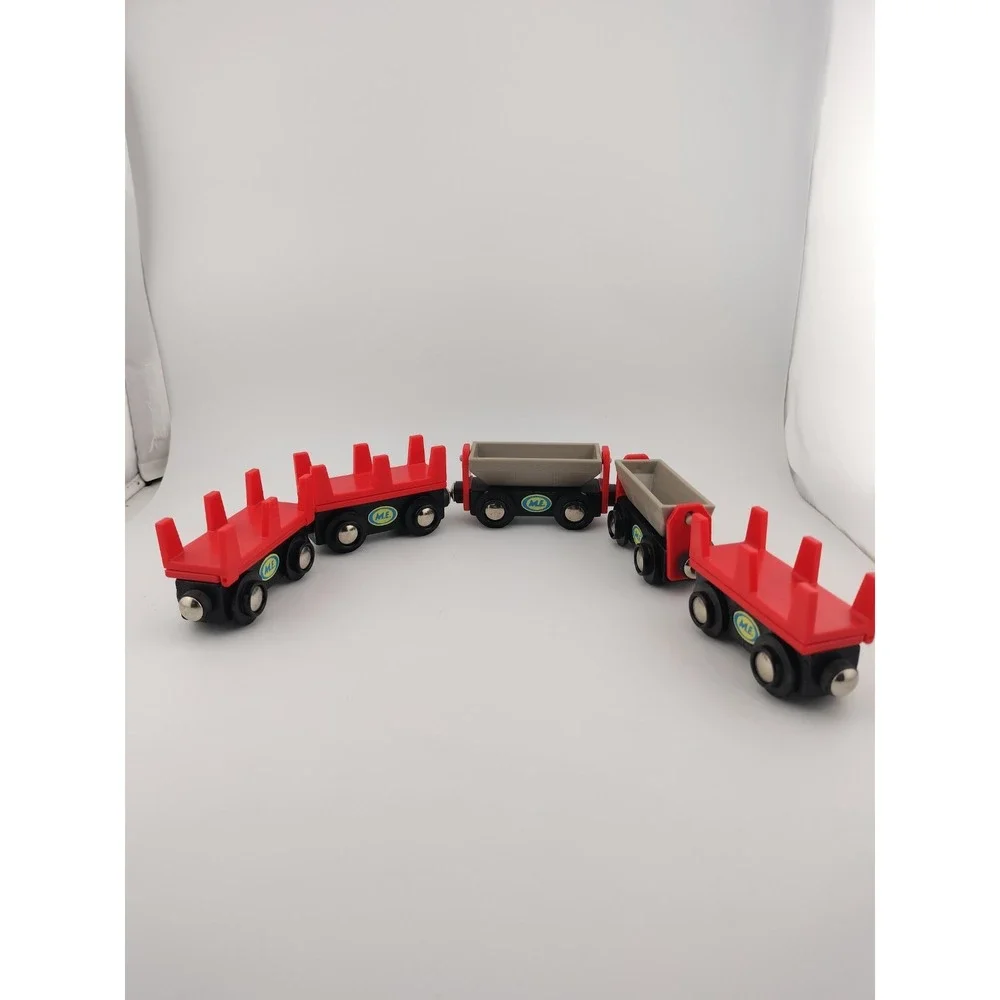 Wooden train cargo cars for Thomas and friends wood train tracks